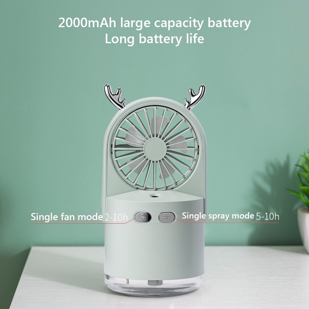 VARENI 3-in-1 Deer Desktop Humidifier Fan