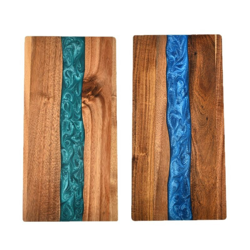 VARENI Ocean Wave Acacia Serving Board