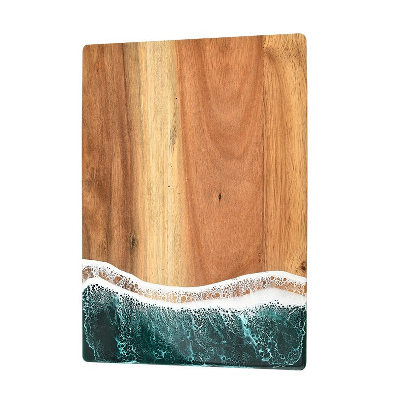 Acacia Wood & Resin Wave Cutting Board