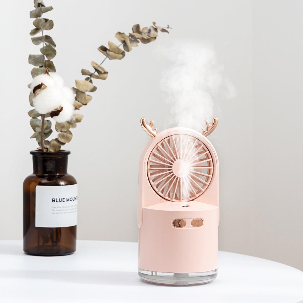 VARENI 3-in-1 Deer Desktop Humidifier Fan