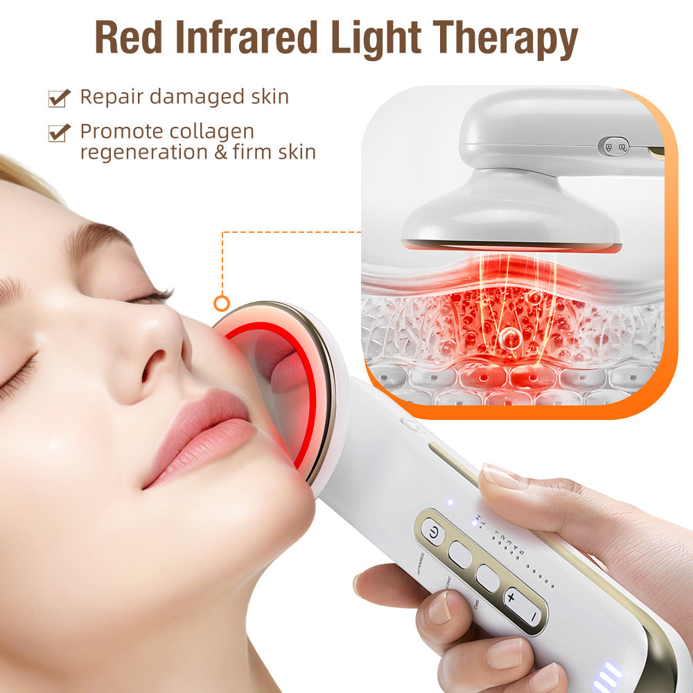 EMS Body Sculpting Device with 5 Modes, Rechargeable Far Infrared &amp; Ultrasonic Fat Burning Slimming Beauty Instrument