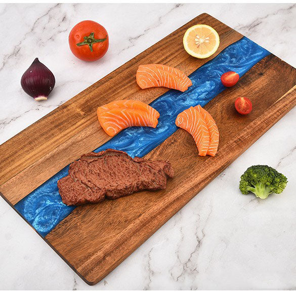 VARENI Ocean Wave Acacia Serving Board