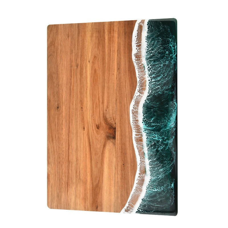 Acacia Wood & Resin Wave Cutting Board