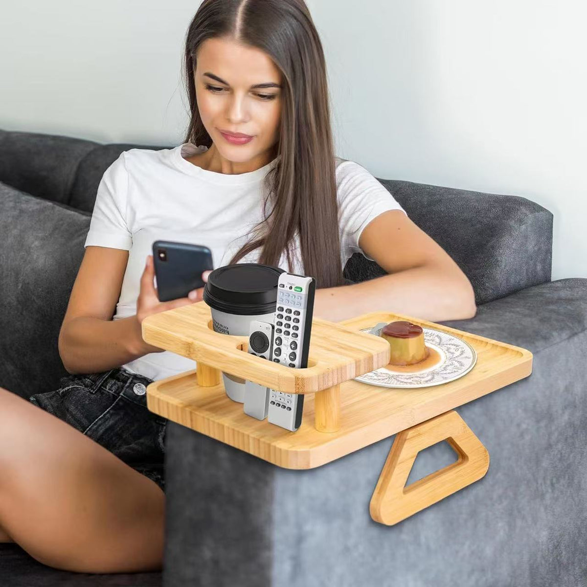 VARENI Double-Layer Sofa Tray