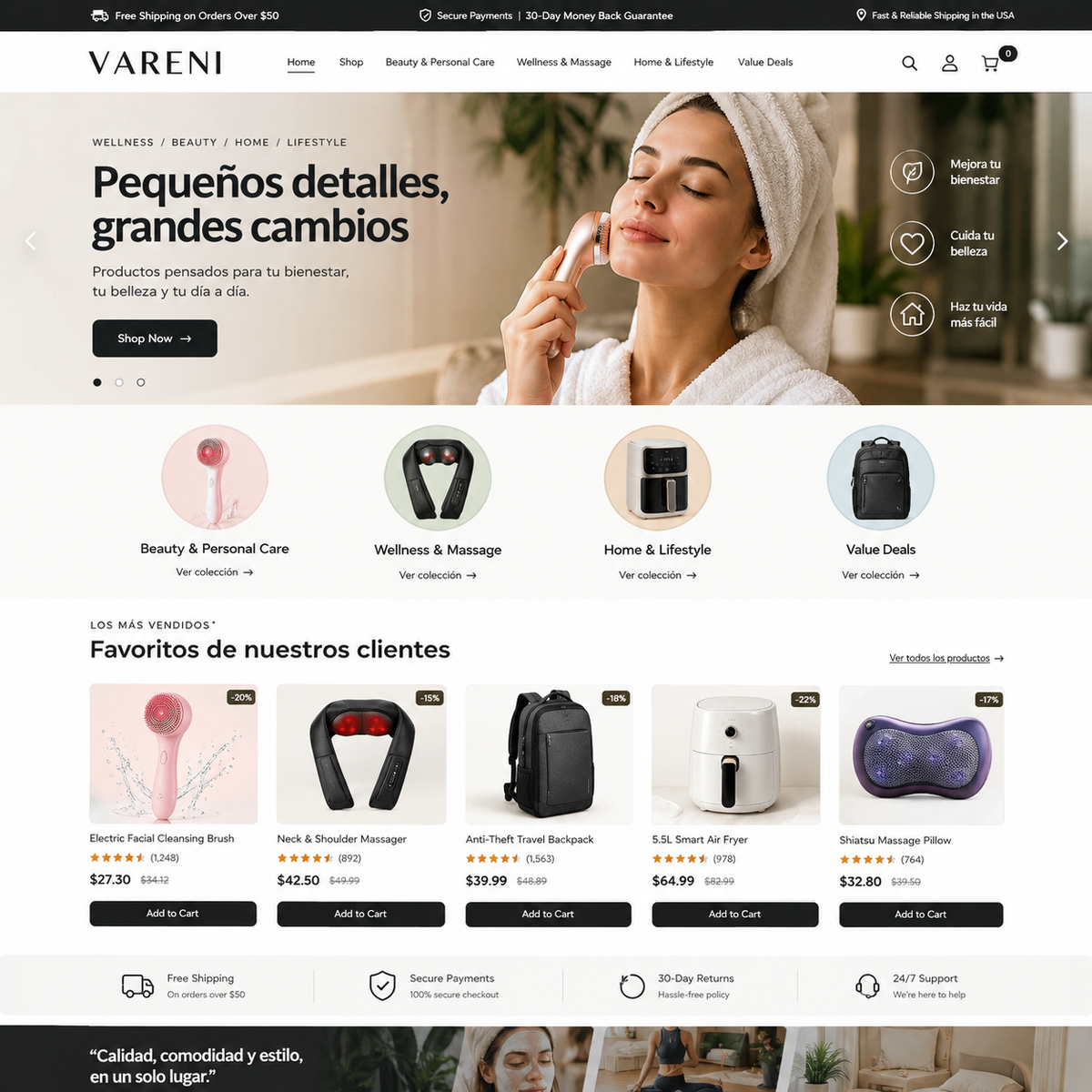 VARENI beauty wellness and lifestyle essentials for U.S. shoppers